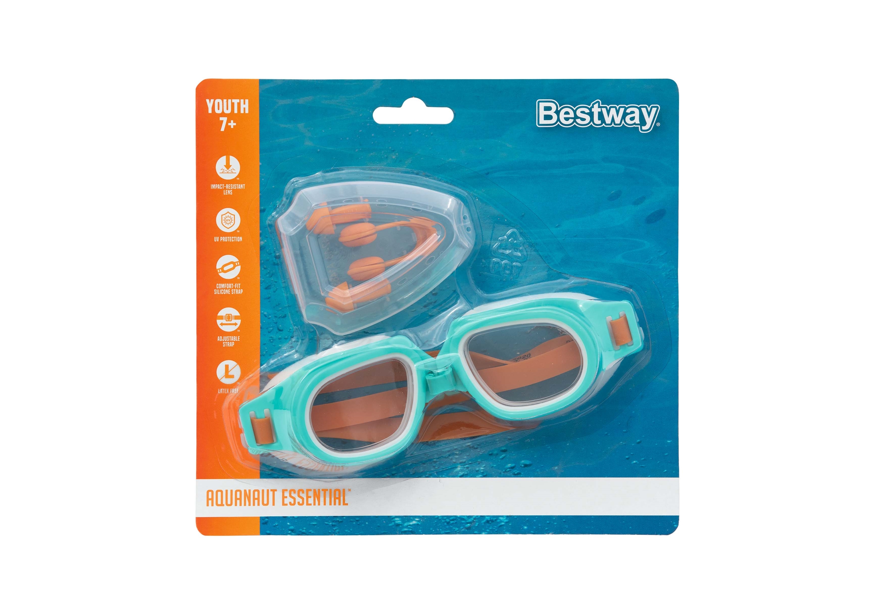Комплект для плавания (очки, зажим для носа и беруши)