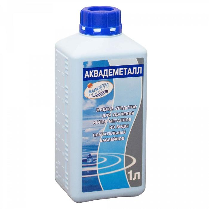 АКВАДЕМЕТАЛЛ, 1л бутылка, жидкое средство для удаление металлов