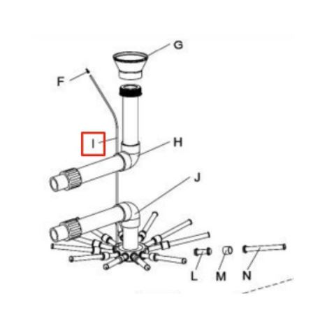 Воздухоотводящая трубка ПВХ 6 мм для фильтра FS-750/900 , (поз 1)