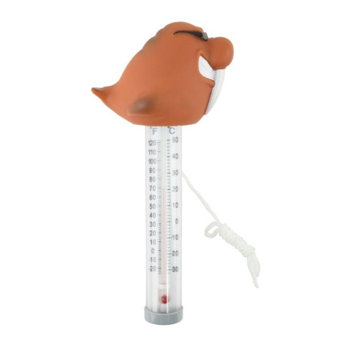 Термометр-игрушка "Морж" для измерения температуры воды в бассейне