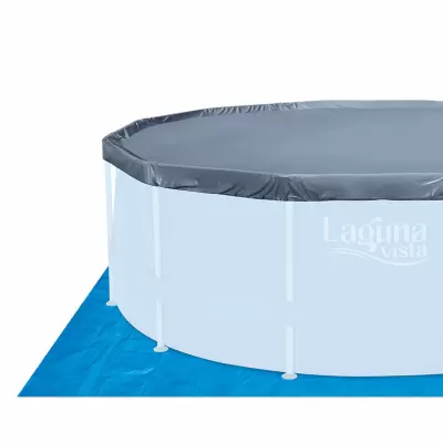 Каркасный бассейн 396х132см, 13785л, фил.-насос 3000л/ч, лестн, тент, подст, наб.д./чистки, скиммер