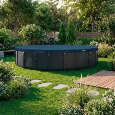 Тент для каркасного бассейна 732см, Deluxe, всесезонный