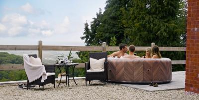 СПА-бассейн 204х70см "Fermo" 930л, круглый, аэромассаж, 6 чел