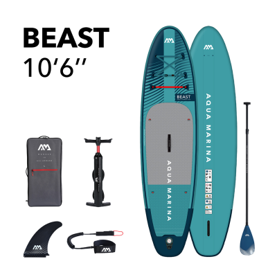 SUP-доска "Beast" 320х81х15см, насос, весло, лиш, киль, ремнабор, сумка, до 140кг