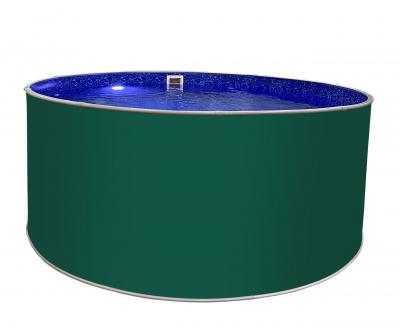Круглый бассейн ЛАГУНА 3 х 1,25 м (мятно-зелёный RAL 6029),чаша 0.6мм