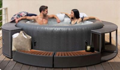 Плетеный открытый ящик для хранения (ротанг) - для круглого СПА