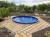 Круглый бассейн вкапываемый Гигабасс 350х150см"Платина", чаша 0.6мм