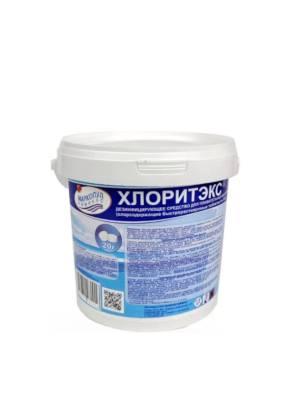 ХЛОРИТЭКС, 0,8кг ведро, табл.20гр, средство для текущей и ударной дезинфекции воды