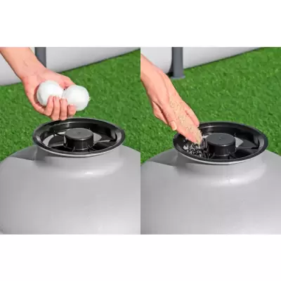 Песочный фильтр-насос 8327л/ч, резервуар для песка 20кг, фракция 0.45-0.85мм