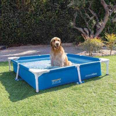 Каркасный бассейн 152х152х30см для животных, фил.-насос 1136л/ч, скиммер, тент
