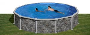 Круглый бассейн, серия "CORCEGA" 550x132см, имитация Камень