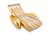 Надувной матрас-шезлонг для плавания 188х135см "Золотой блеск" с подстаканником