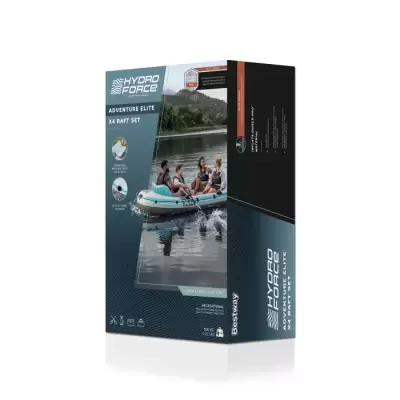 Надувная лодка "Adventure Elite X4 Raft Set" 315х165см, алюм.вёсла, насос 62086, до 500кг