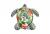 Надувная игрушка-наездник 191х170см "Черепаха" с ручками, до 80кг, от 3 лет