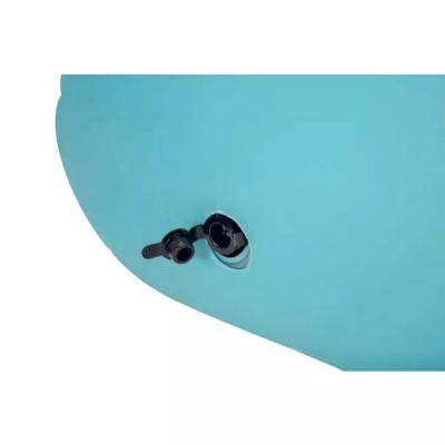 Надувной матрас-шезлонг для плавания 176х107см с тканевым чехлом и подстаканником, до 90кг