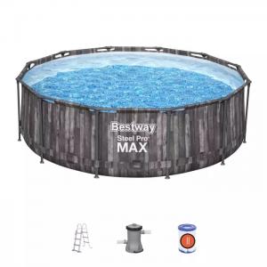 Каркасный бассейн Steel Pro Max 427х107см, 13030л, фил.-насос 3028л/ч, лестница, тент