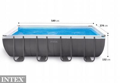 Каркасный бассейн Ultra XTR Frame 549х274х132см, 17203л, песч.фил.-нас. 4500л\ч, лестн, тент, подст.