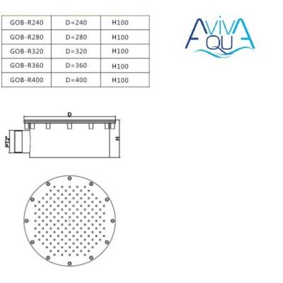 Гейзер Aquaviva GOB-R400 (D400 мм)