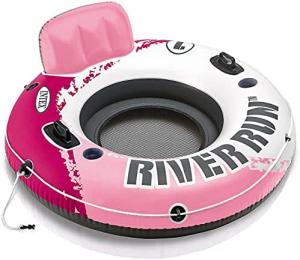 Надувной круг-кресло 135см "River Run Pink" с ручками, до 100кг