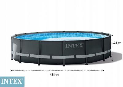 Каркасный бассейн Ultra XTR Frame 488х122см, 19156л, песч.фил.-нас. 4500л\ч, лестница, тент, подст.