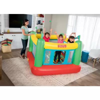 Игровой центр-батут 175х173х135см "Fisher Price" с мячами (50шт), встр.нас. 220В, до 85кг, от 3 лет