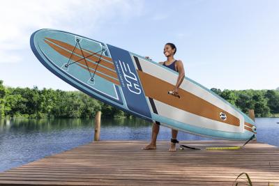 SUP-доска "Aqua Drifter " 335x84x15см , весло, рюкзак, лиш, 3 плавника, ремнабор, водонепроницаемый 