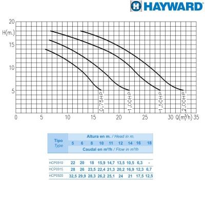 Насос Hayward HCP09101E BCD100/KNG100 (220В, 1HP)
