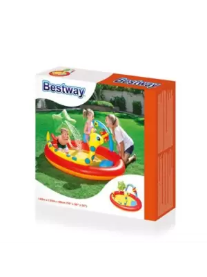 Игровой бассейн 192х150х88см с разбрызгивателем и кольцами, 160л