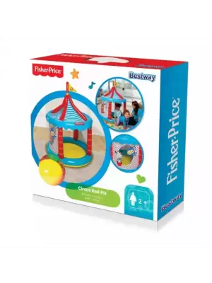 Игровой центр 104х137см "Цирк" с куполом и мячами (25шт), надувное дно, от 2 лет