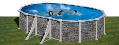Овальный бассейн, серия "CORCEGA" 610x375x132см, имитация Камень