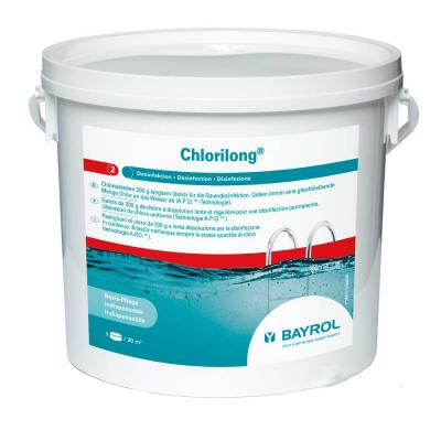 ХЛОРИЛОНГ 200 (ChloriLong 200), 5 кг ведро, табл.20гр, медленнорастворимый хлор для непрерывной дези