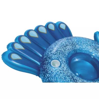 Надувной матрас-плот для плавания 198х164см "Павлин" с ручками, до 90кг, от 12 лет