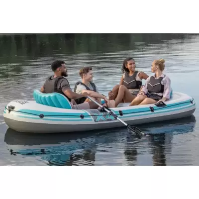 Надувная лодка "Adventure Elite X4 Raft Set" 315х165см, алюм.вёсла, насос 62086, до 500кг