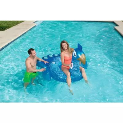 Надувной матрас-плот для плавания 198х164см "Павлин" с ручками, до 90кг, от 12 лет