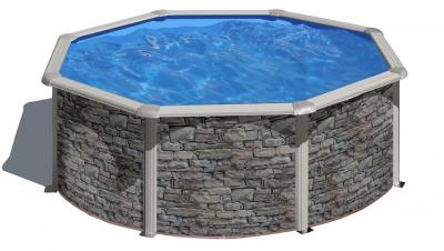Круглый бассейн, серия "CERDENA" 350x120см, имитация Камень