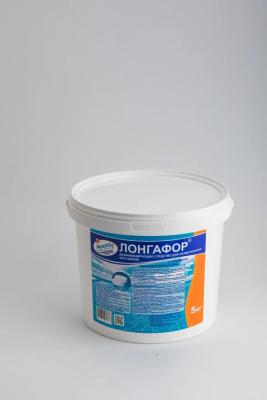 ЛОНГАФОР, 5кг ведро, табл.100гр, медленнорастворимый хлор для непрерывной дезинфекции воды