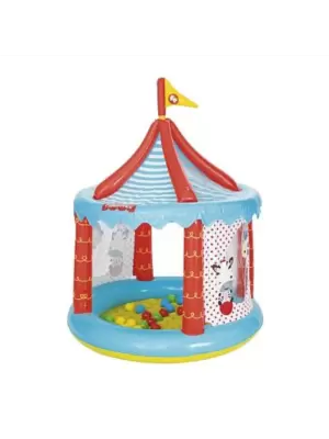 Игровой центр 104х137см "Цирк" с куполом и мячами (25шт), надувное дно, от 2 лет