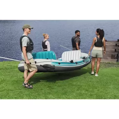 Надувная лодка "Adventure Elite X4 Raft Set" 315х165см, алюм.вёсла, насос 62086, до 500кг