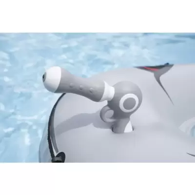 Надувной матрас-плот для плавания 160x115 см "Акула" с ручками, до 45кг, от 3 лет