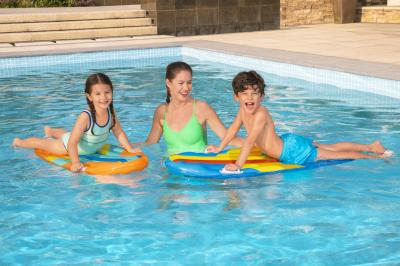 Надувной плот 114х46см "Солнечный" с ручками, 3-10 лет, 2 вида