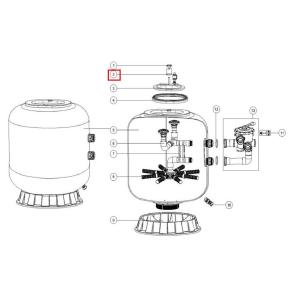 Крепежная планка для смотрового окна фильтра Aquaviva L1200-2500