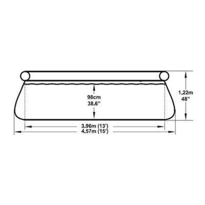 Бассейн с надувным верхом с песч. фил.-нас 457х122 см