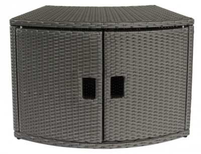 Плетеный шкафчик для хранения (ротанг) - для круглого СПА