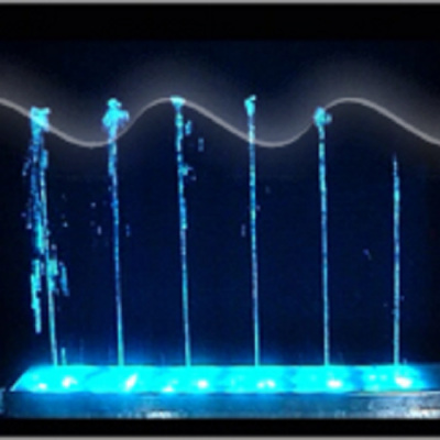 Светомузыкальный фонтан прямоугольной формы 2100х1200х350