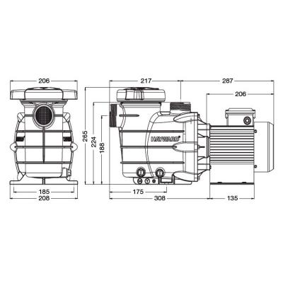 Насос Hayward Powerline 81004 (0,5 НР)