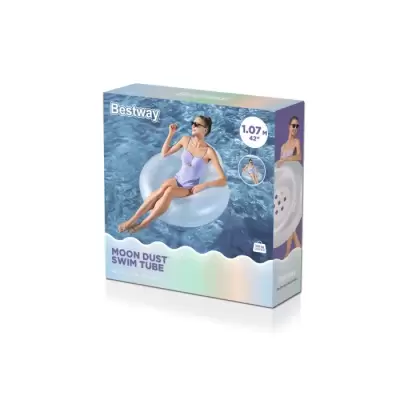 Надувной круг 107см "Лунная пыль" со спинкой, до 100кг