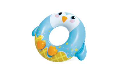 Надувной круг 84(91)х76см "Милые зверята" до 40кг, от 8 лет, 3 вида