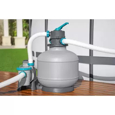 Песочный фильтр-насос 8327л/ч, резервуар для песка 20кг, фракция 0.45-0.85мм