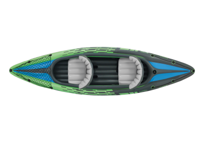 Надувная байдарка "Challenger K2" 351х76х38см, алюм.вёсла 218см, насос 68614, транс.сеть, до 180кг