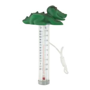 Термометр-игрушка "Крокодил" для измерения температуры воды в бассейне